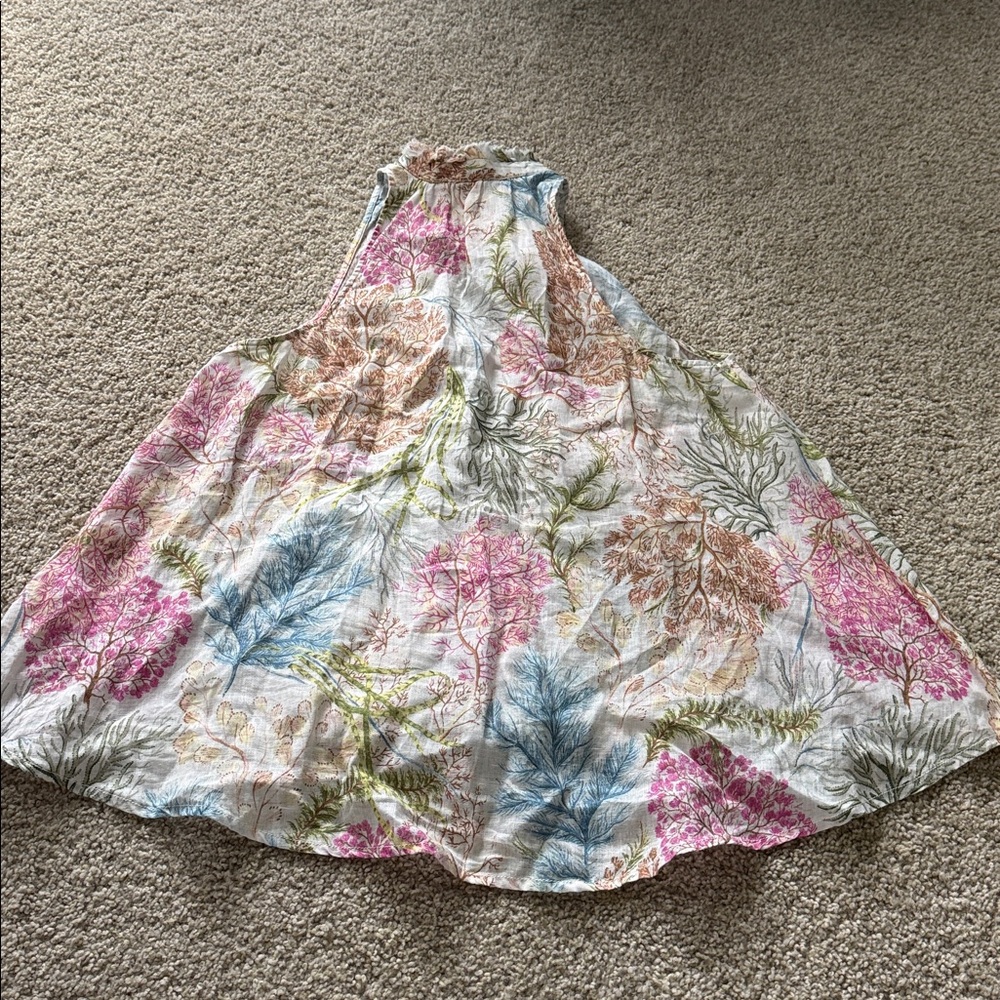 Anthropologie Pilcro 100% Linen Tavi Botanical Print Tank - Picture 4 of 4